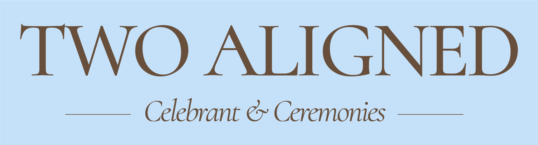 Two Aligned - Wedding Celebrant